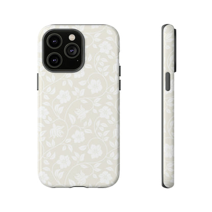 Light Color Floral iPhone case - Protective Phone Case