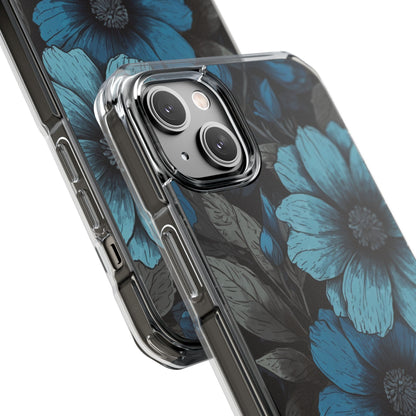Blue Petal Radiance iPhone 14 Plus Case - Impact