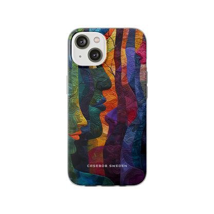 Harmonized Faces and Nature Fusion iPhone 14 - Flexi Phone Case