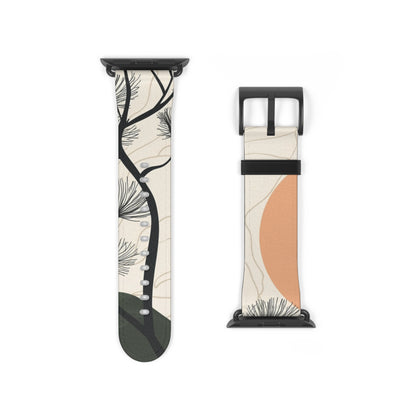 Spiky Tree Sunset - Watch Band
