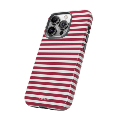 Crimson Stripes Flow - iPhone Case