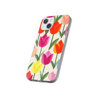 Tulip Harmony Green iPhone 14 - Soft Case