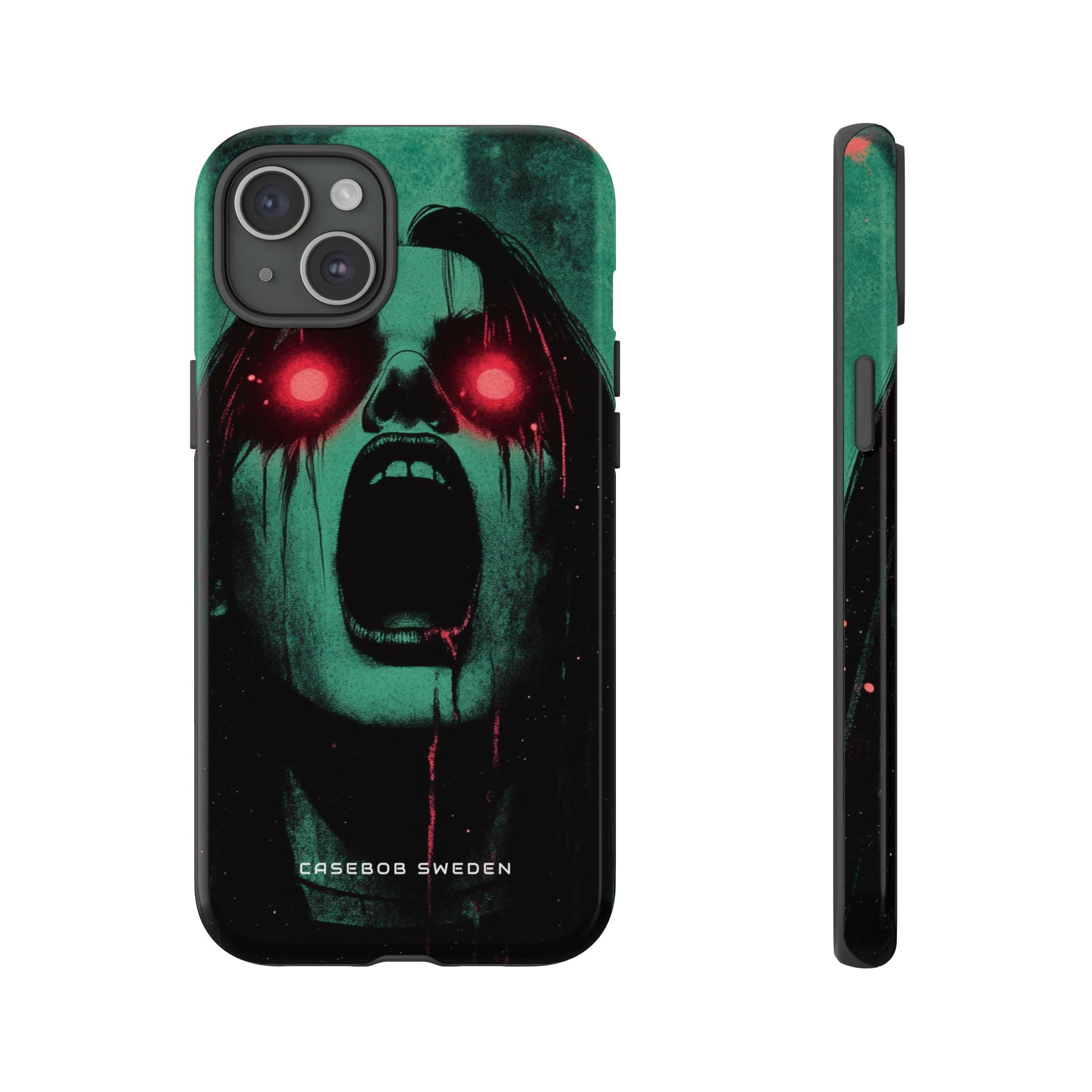 Haunting Glow of Gothic Eyes iPhone 15 - Tough Phone Case