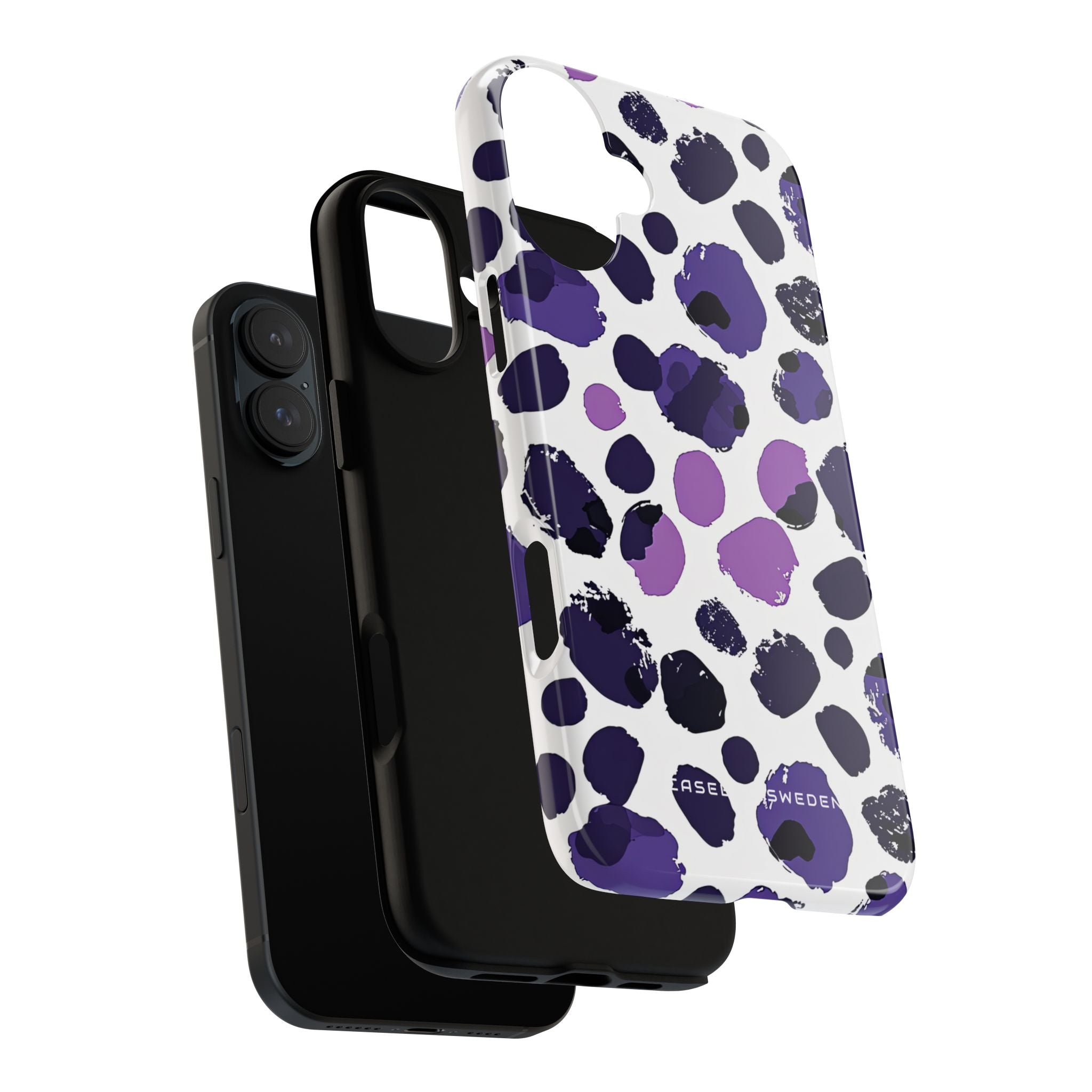 Purple Inkblots iPhone 16 - Tough Phone Case