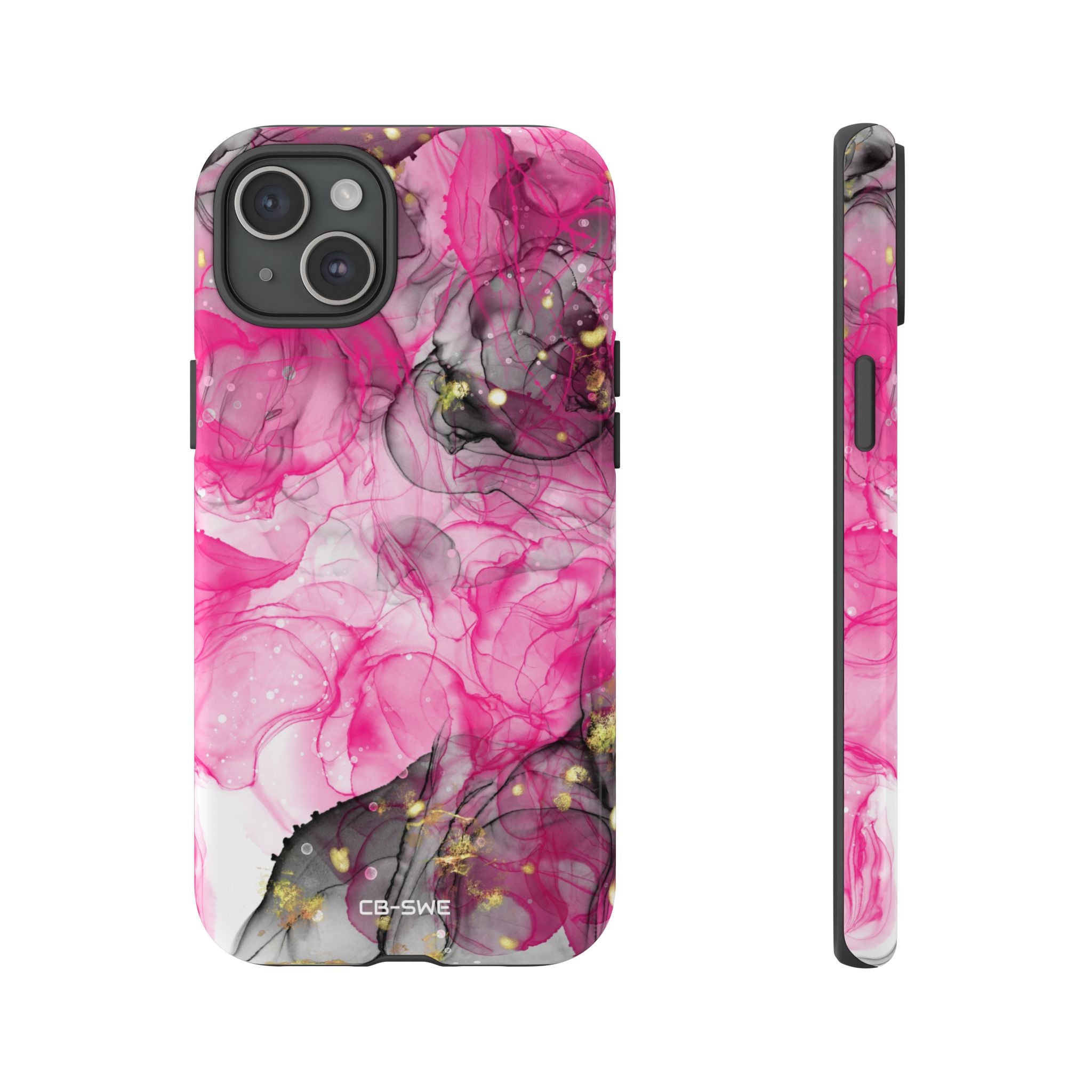Vibrant Pink Swirls - iPhone Case