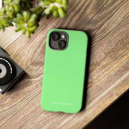 Pale Green iPhone 15 - Tough Phone Case