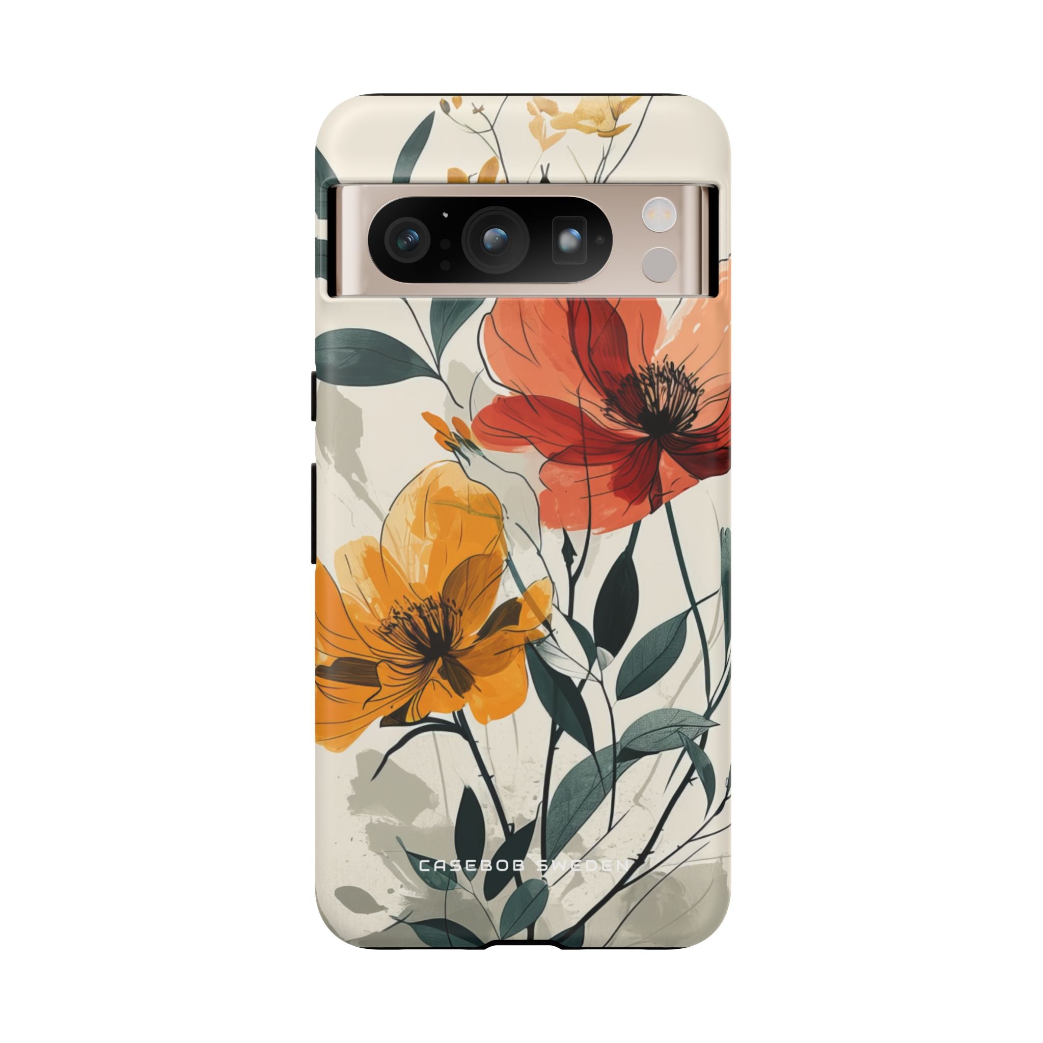 Elegant Floral Harmony Google Pixel 8 - Tough Phone Case