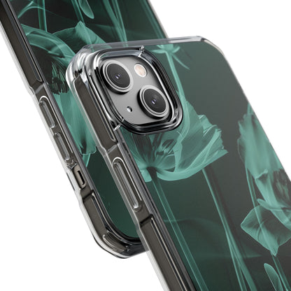 Teal Bloom Radiance iPhone 14 - Impact Clear+