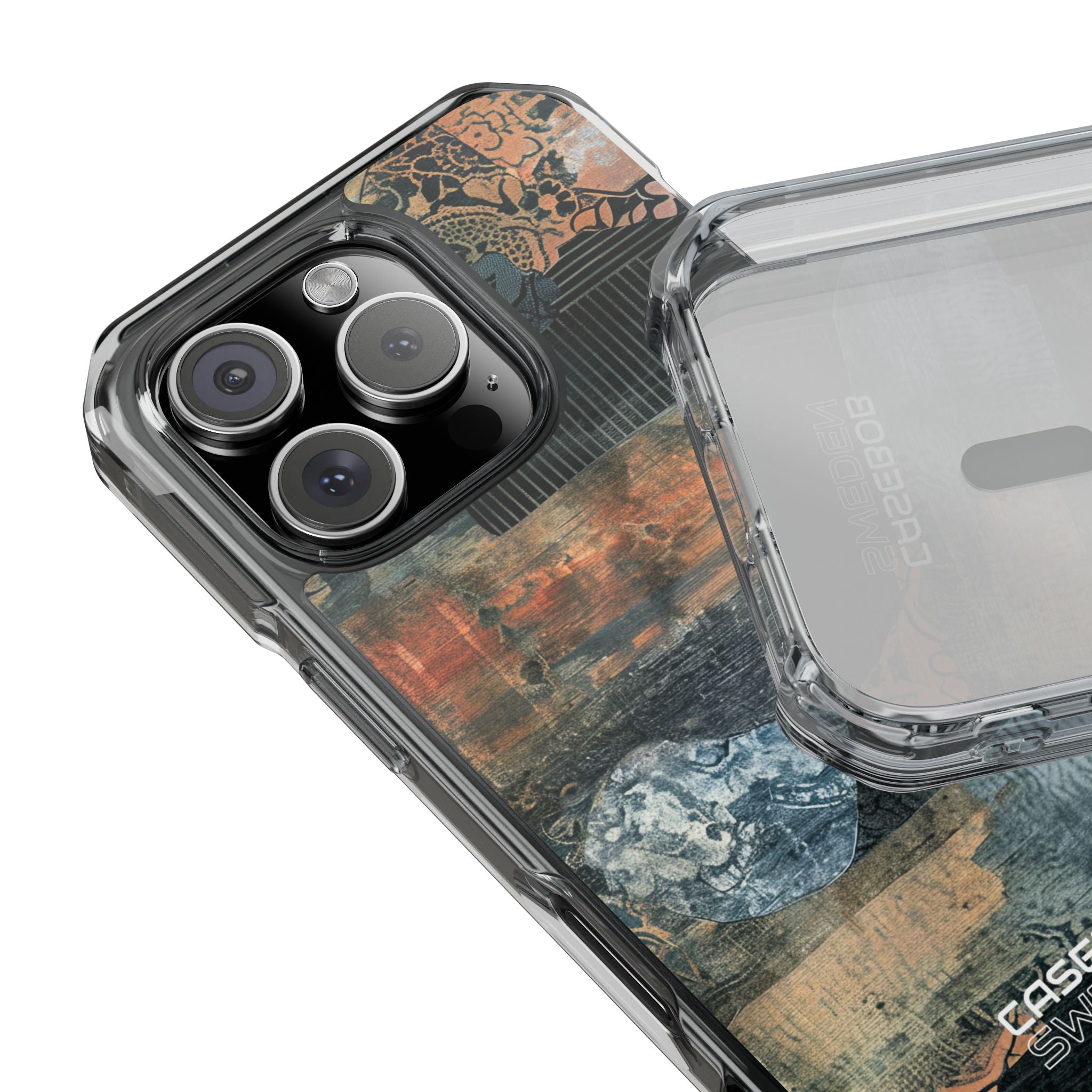 Rust Bloom Tangle iPhone 16 - Impact Clear+