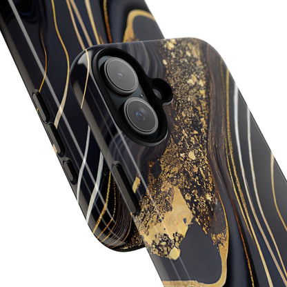 Elegant Gold Streams - iPhone Case