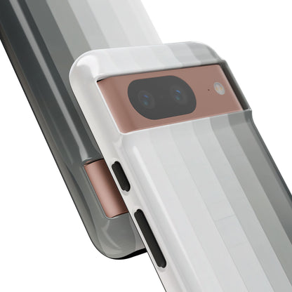 Silver Gradient Stripes Google Pixel 8 - Tough