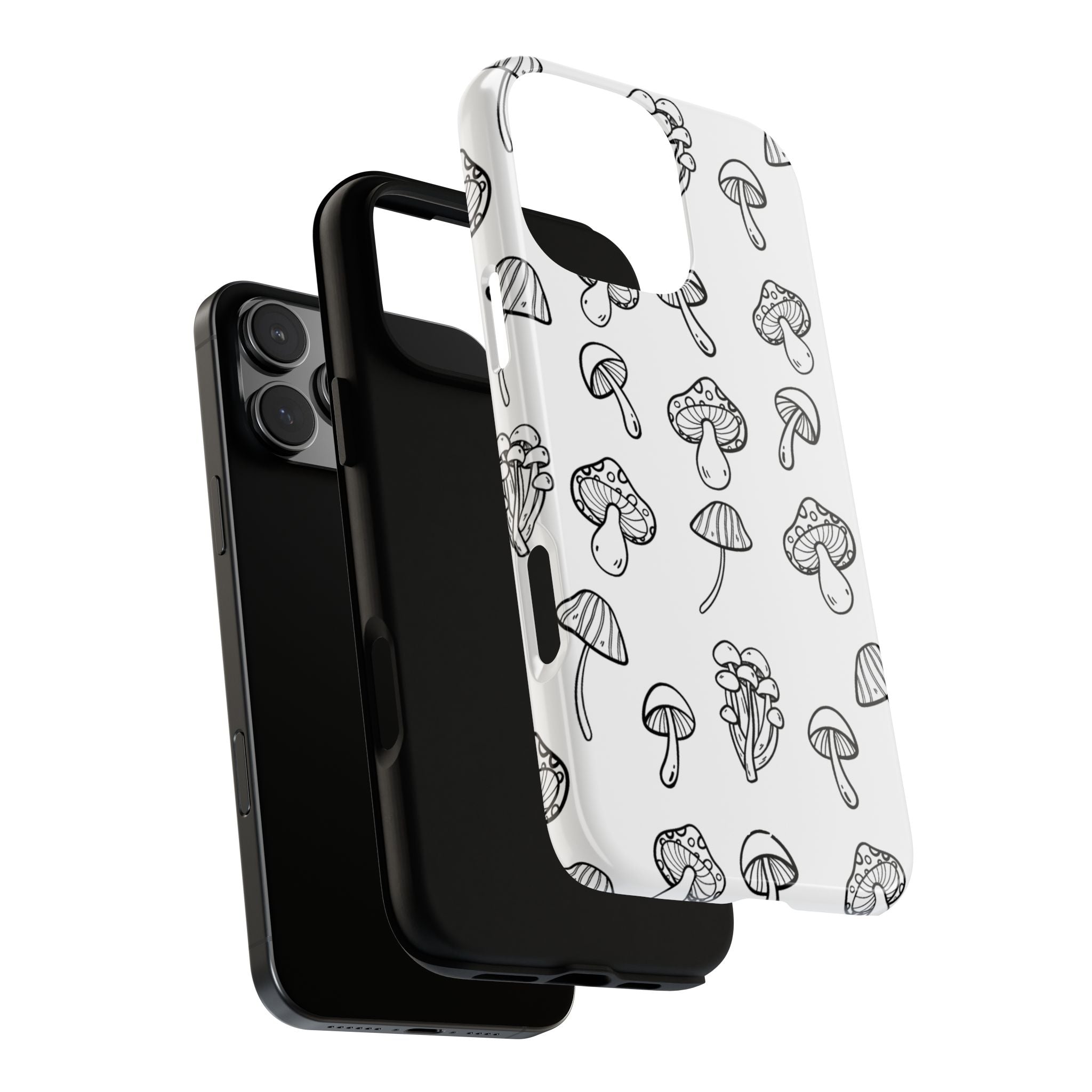 Mushroom Line Play - iPhone Case