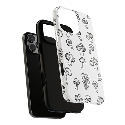Mushroom Line Play - iPhone Case