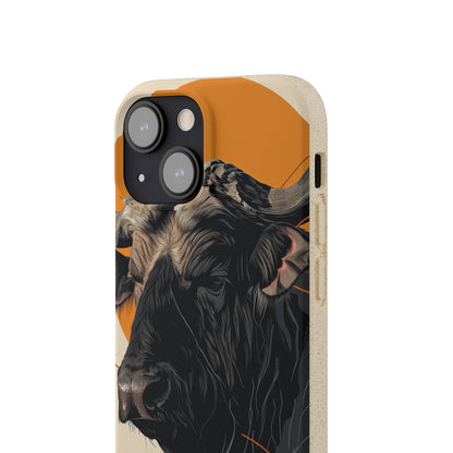 Majestic Buffalo Sun | Biodegradable Phone Case