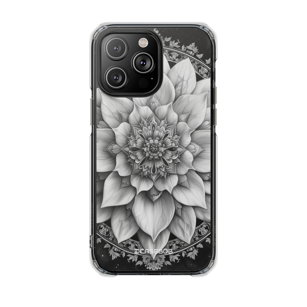 Celestial Mandala Harmony – Handyhülle für iPhone (Clear Impact – Magnetisch) 