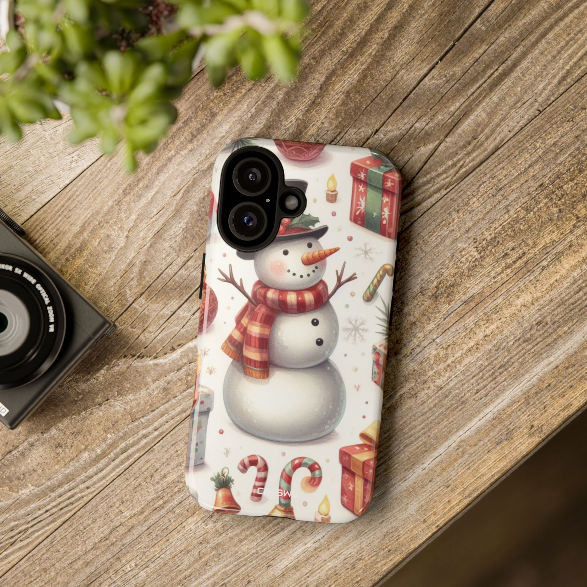 Snowman Welcomes Joy - iPhone Case