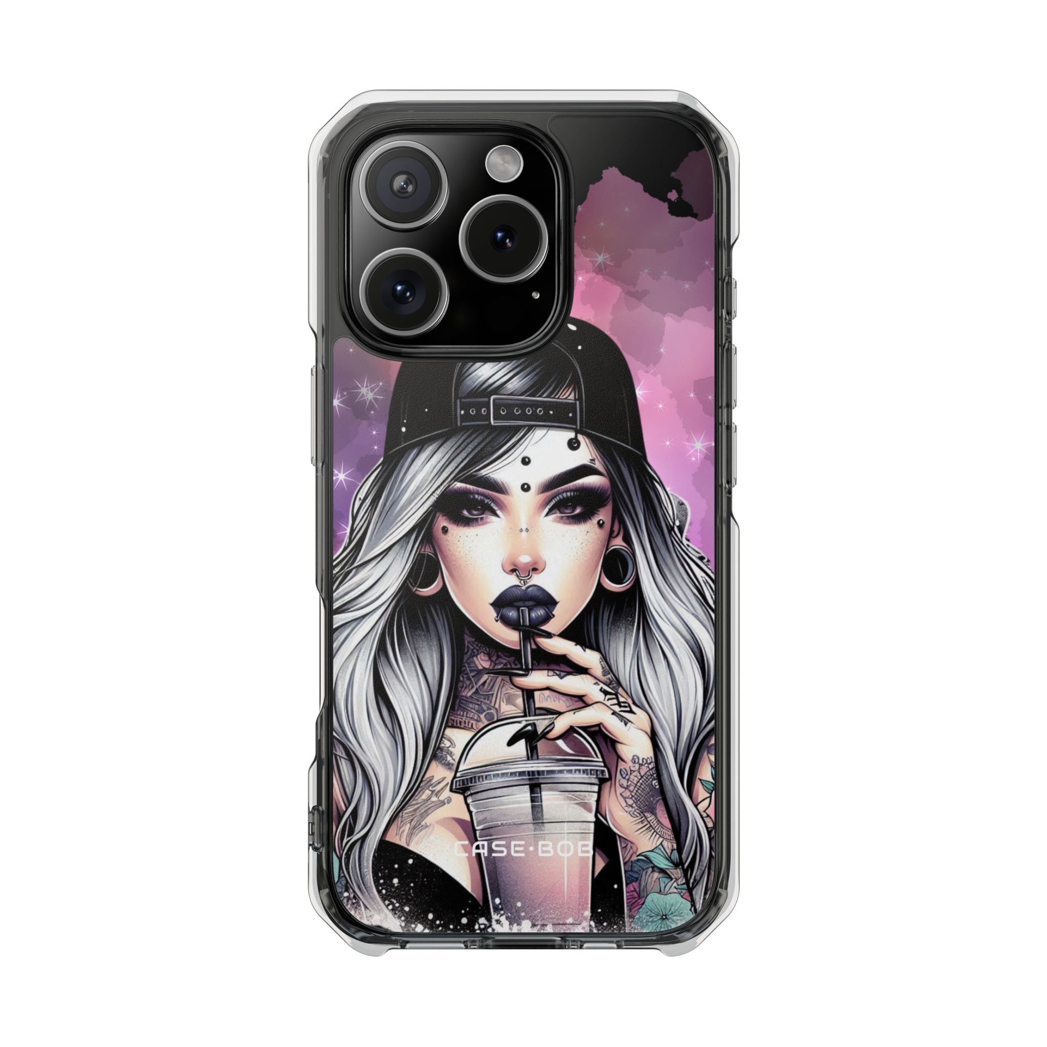 Silver Sip Nebula iPhone 16 Pro Case - Impact