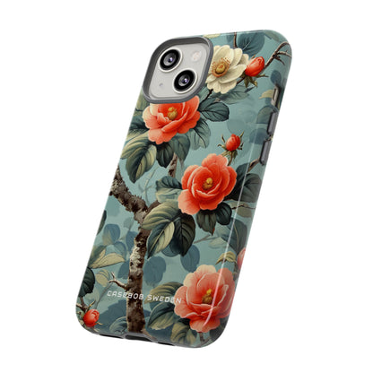 Vintage Floral Romance iPhone 14 - Tough Phone Case