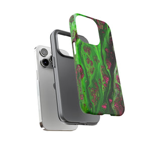 Toxic Green Ink Art iPhone Case (Protective) Phone Case