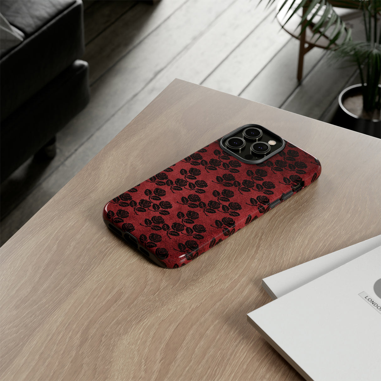 Rosemony Gothic Flower - Protective Phone Case