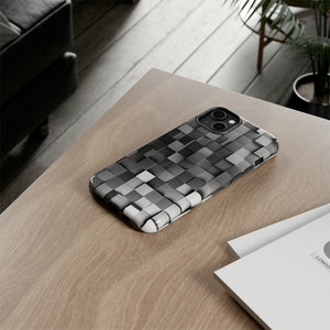 Monochrome Square Gradient - Protective Phone Case