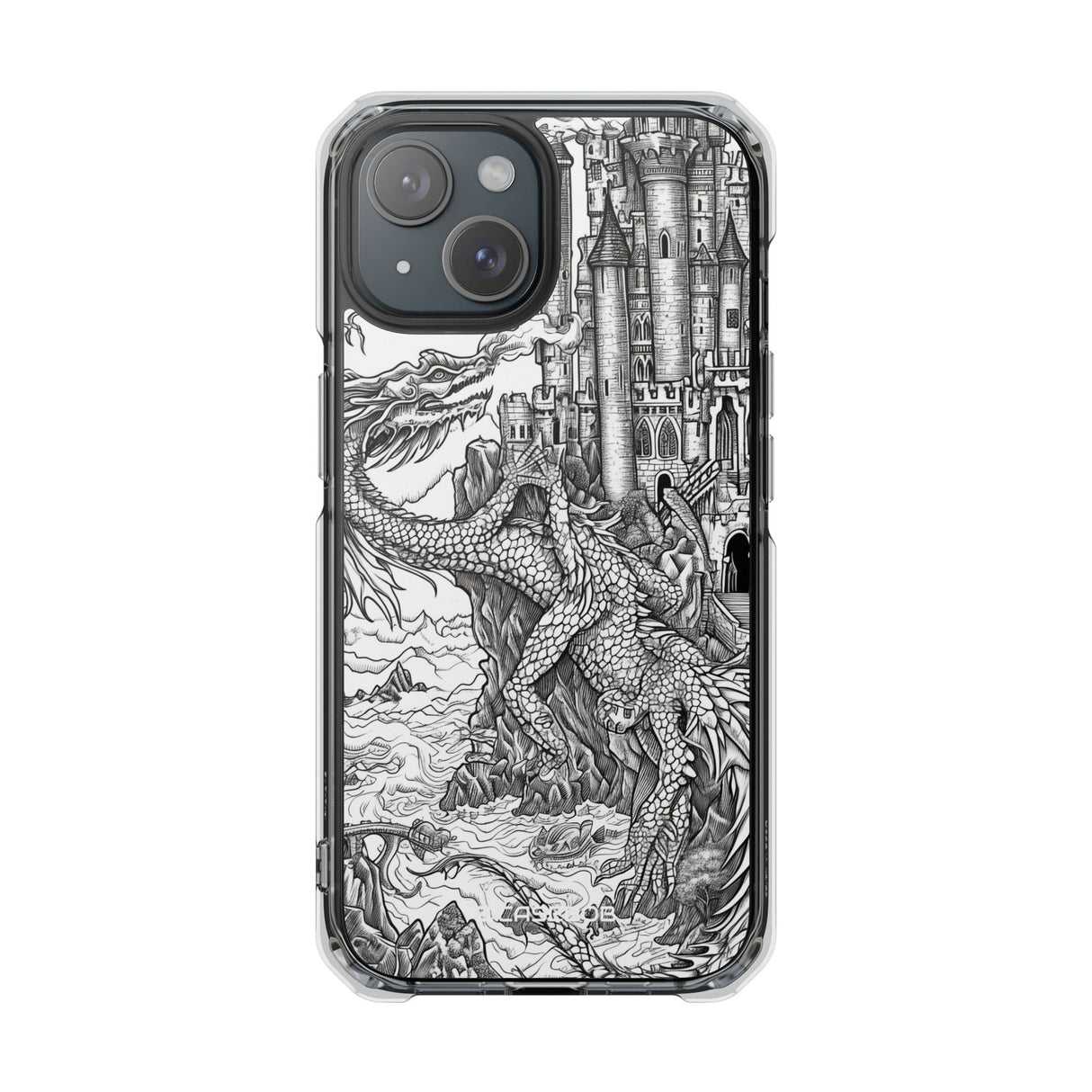 Dragon's Ascent - Phone Case for iPhone (Clear Impact - Magnetic)