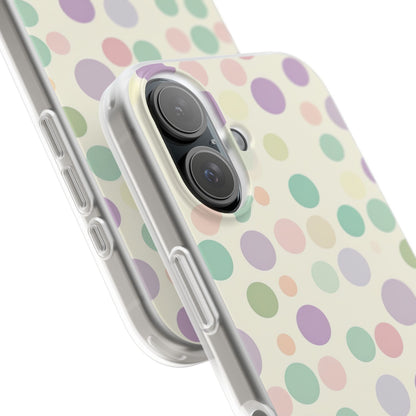 Playful Pastel Polka Dots - Flexi iPhone 16 Phone Case