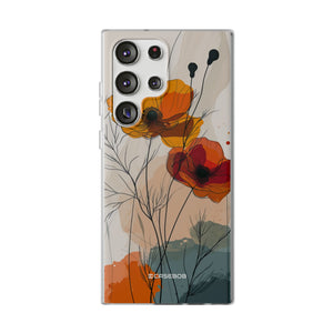 Fiery Floral Abstraction | Flexible Phone Case for Samsung Galaxy