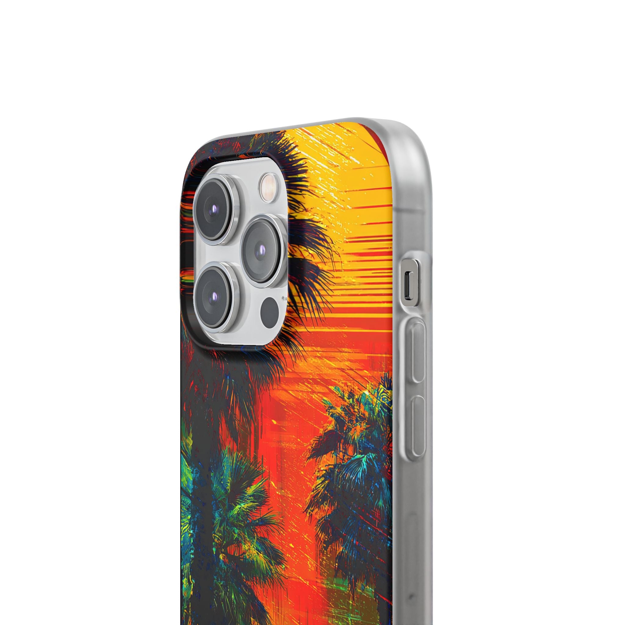Tropical Sunburst iPhone 14 Pro Case - Soft