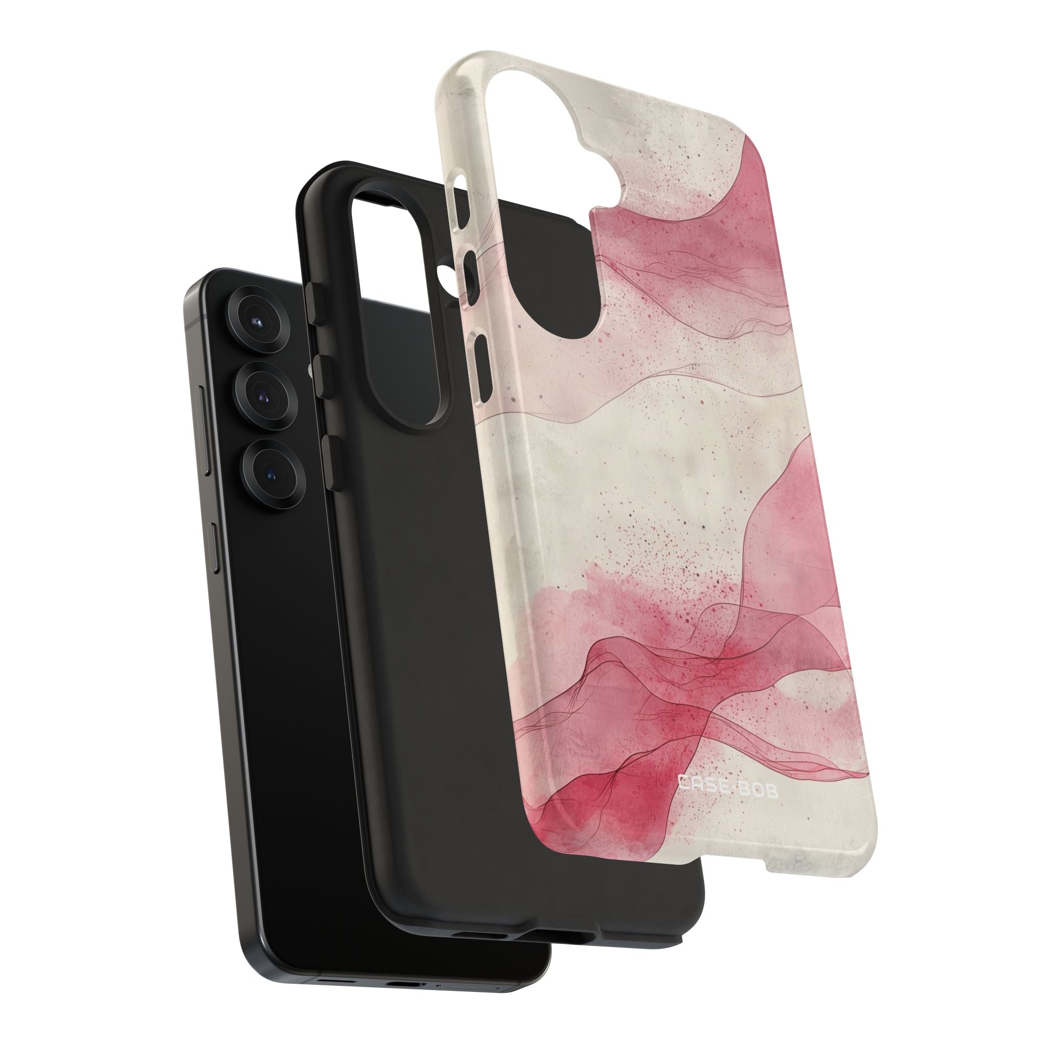 Crimson Waves Samsung S25 Case - Tough