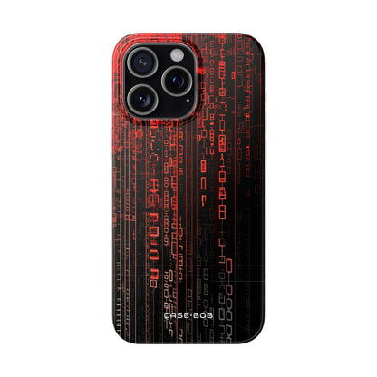 Crimson Glyphs iPhone 15 Pro Max Case - Soft