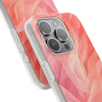 Peach Wave Drift iPhone 15 Pro Case - Soft