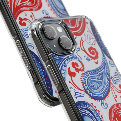 Vibrant Paisley Swirls iPhone 15 - Impact Clear+