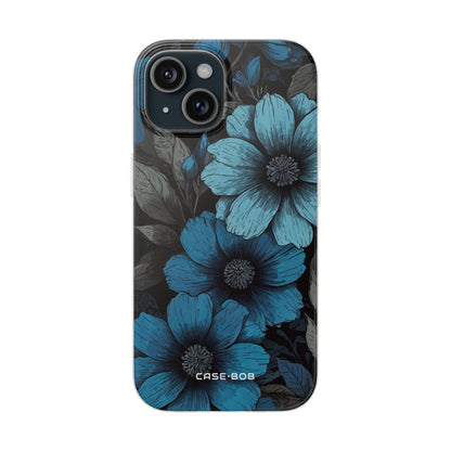 Blue Petal Radiance iPhone 15 Case - Soft