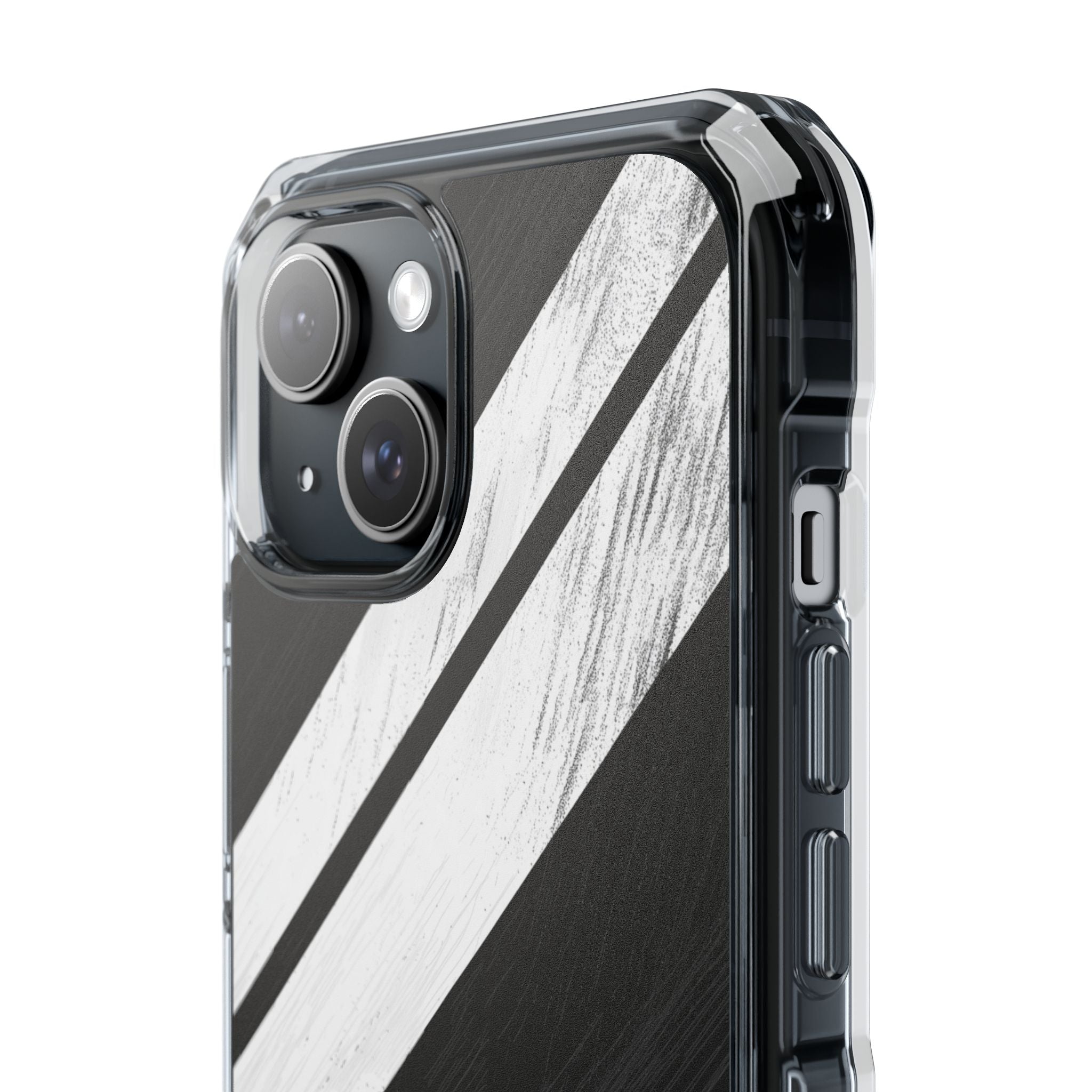 Grainy Stripe Shadow iPhone 15 Case - Impact