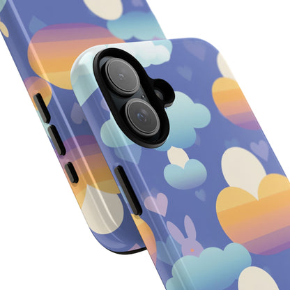 Bunnies Dance Among Clouds - iPhone Case