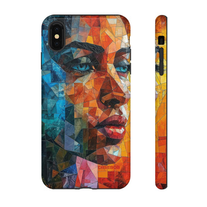 Geometric Fusion Lady - Protective Phone Case