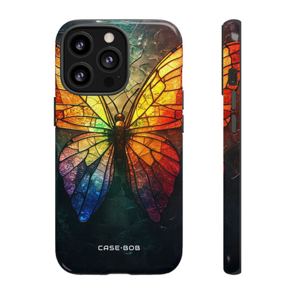 Stained Glass Butterfly iPhone 13 Pro Case - Tough