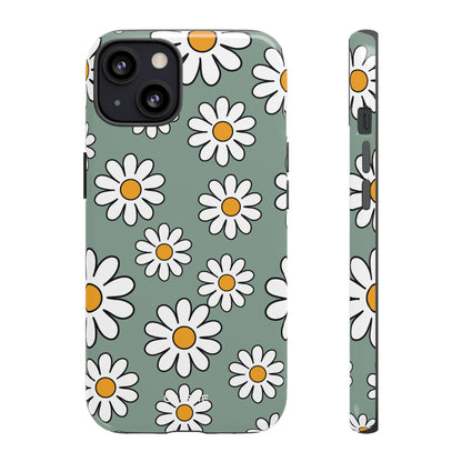 Daisies Dance Playfully - iPhone Case