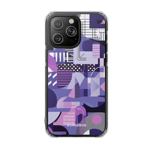 Ultra Violet Design | Handyhülle für iPhone (Clear Impact Case – magnetisch)