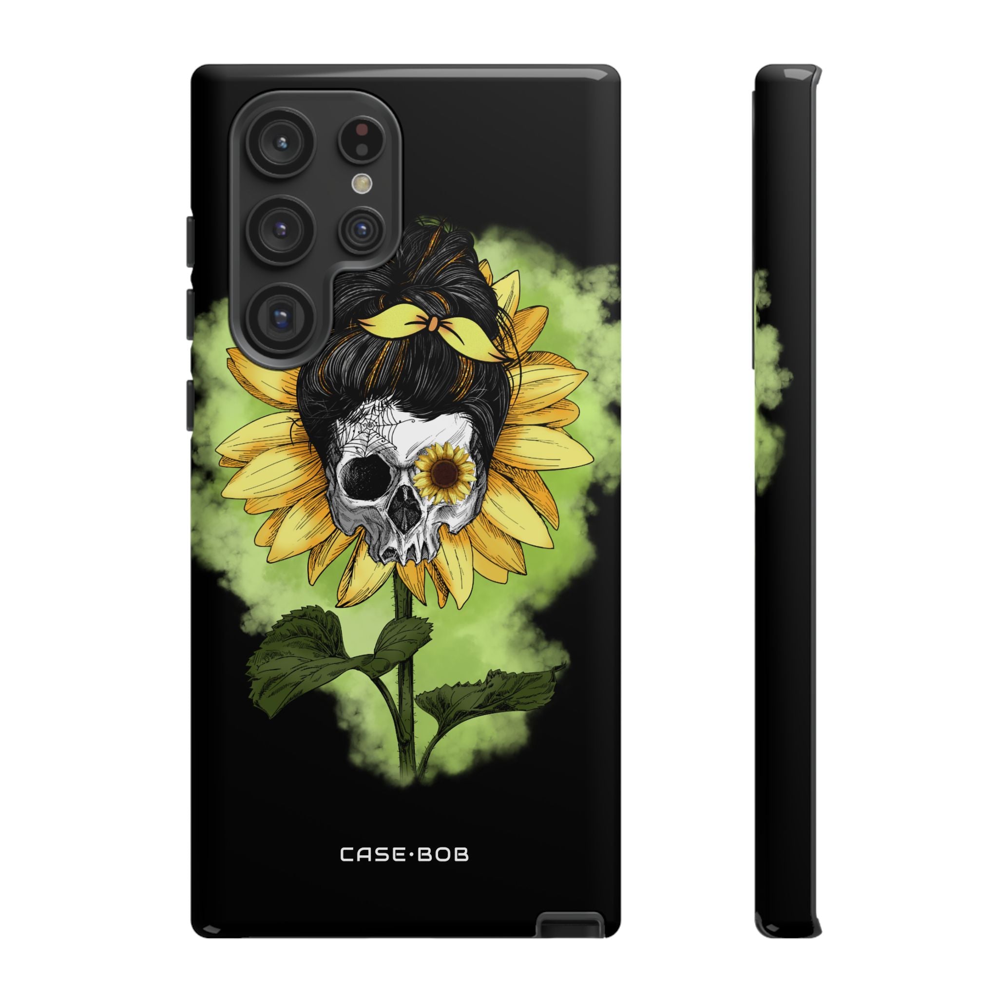 Sunflower Skull Samsung S22 Ultra Case - Tough