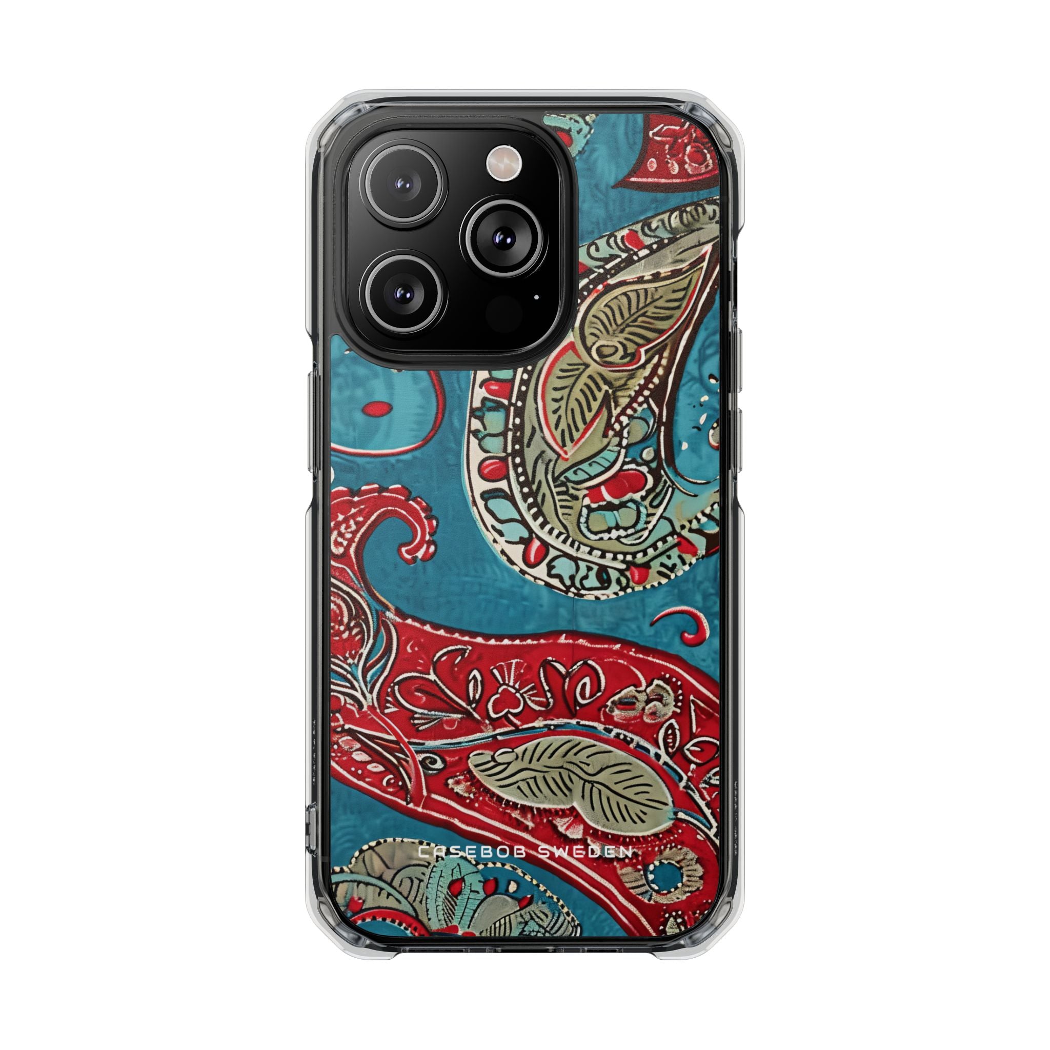 Vintage Paisley Elegance iPhone 14 - Clear Impact Phone Case