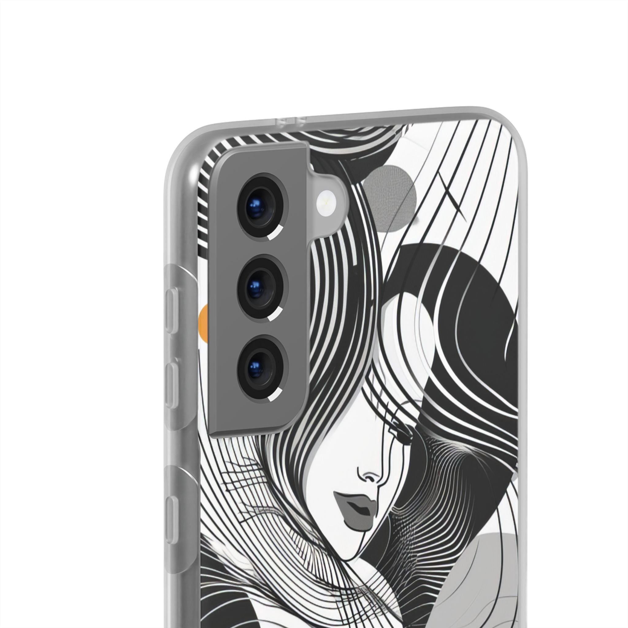 Fluid Noir Rhythm | Flexible Phone Case for Samsung Galaxy