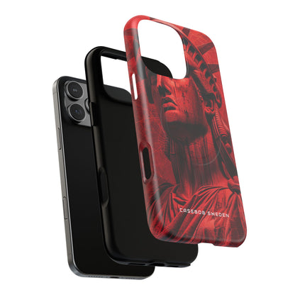 Zen Red Liberty Vision iPhone 16 | Tough+ Phone Case