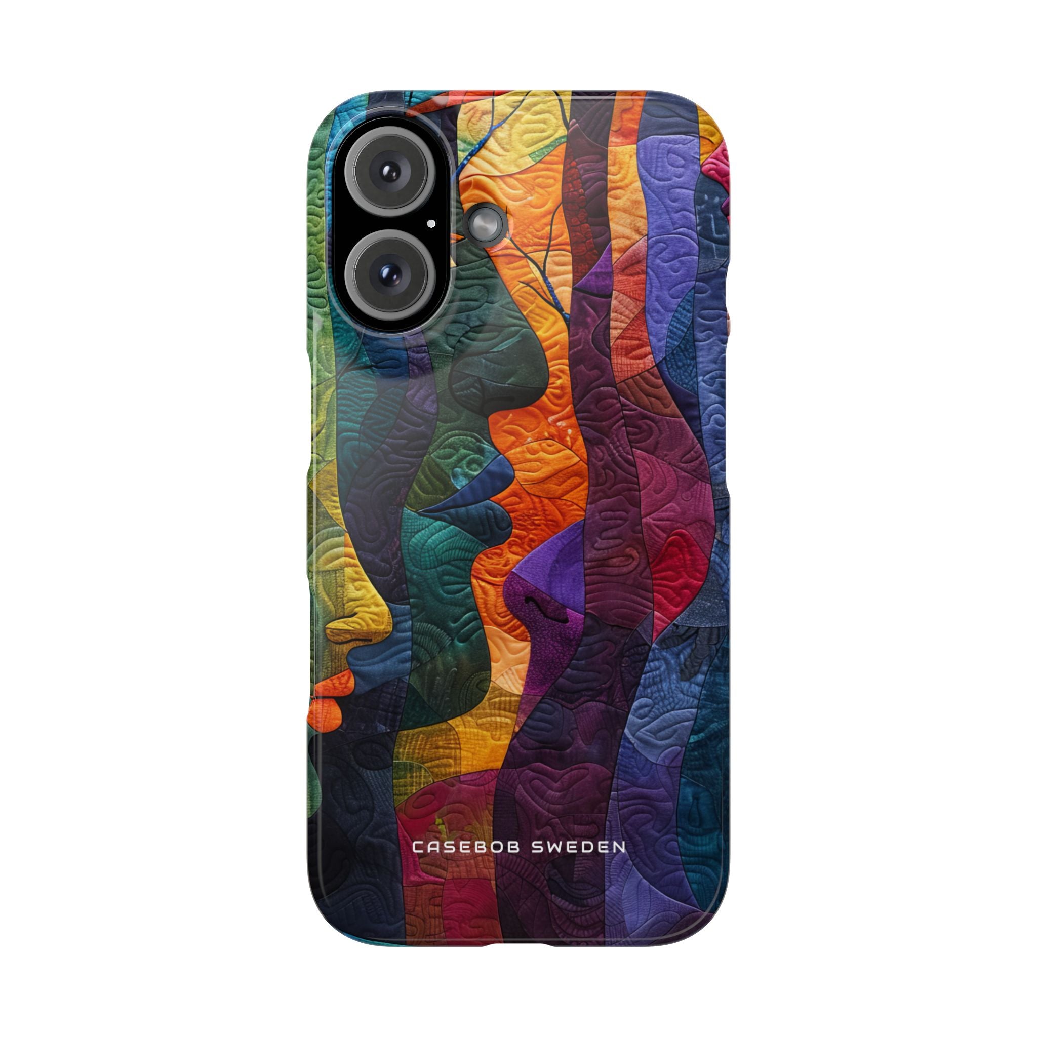 Harmonized Faces and Nature Fusion iPhone 16 - Slim Phone Case