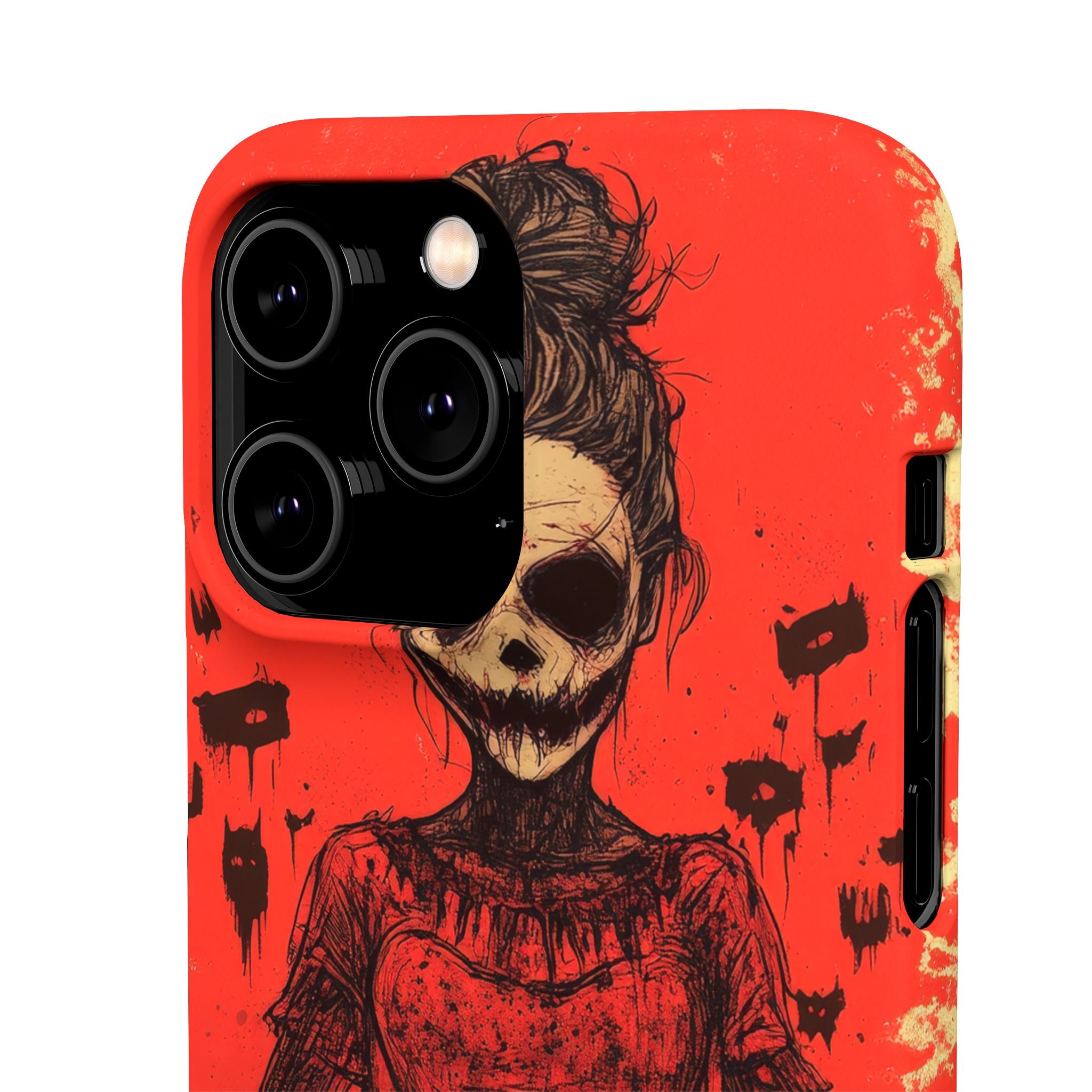 Haunting Scarlet Descent iPhone 14 - Slim Phone Case