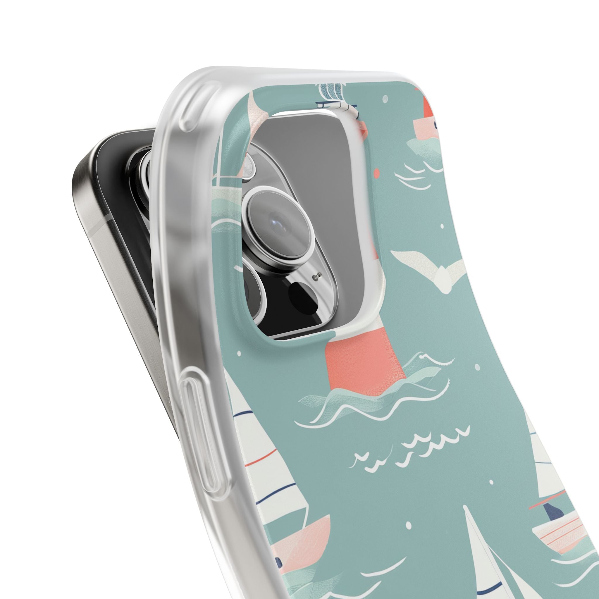 Lighthouse Nautical Charm - Flexi iPhone 16 Phone Case