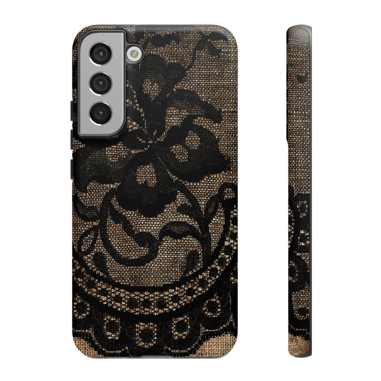 Broomrose Gothic Flower - Protective Phone Case