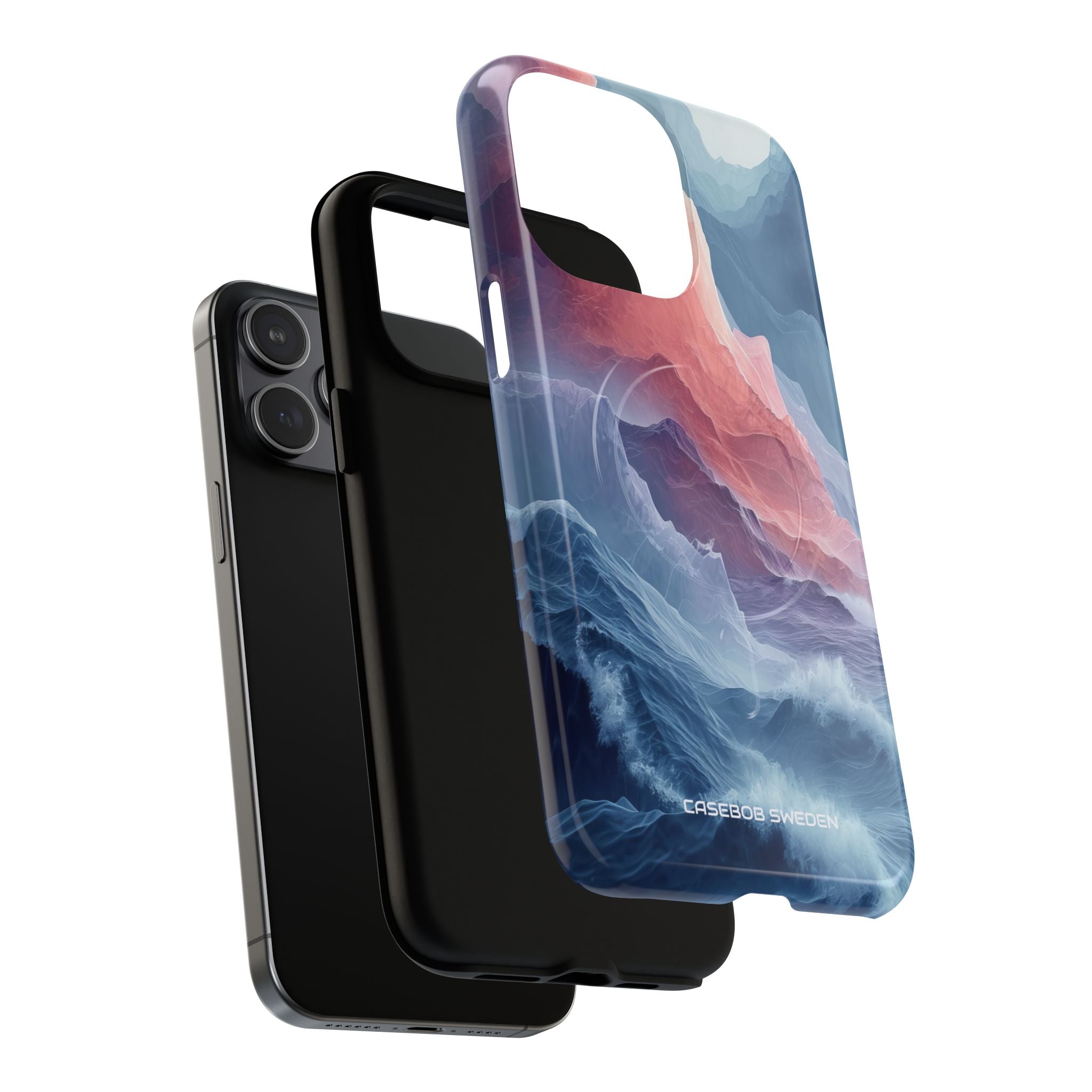 Mountain Wave Serenity - Tough+ iPhone 15 Phone Case