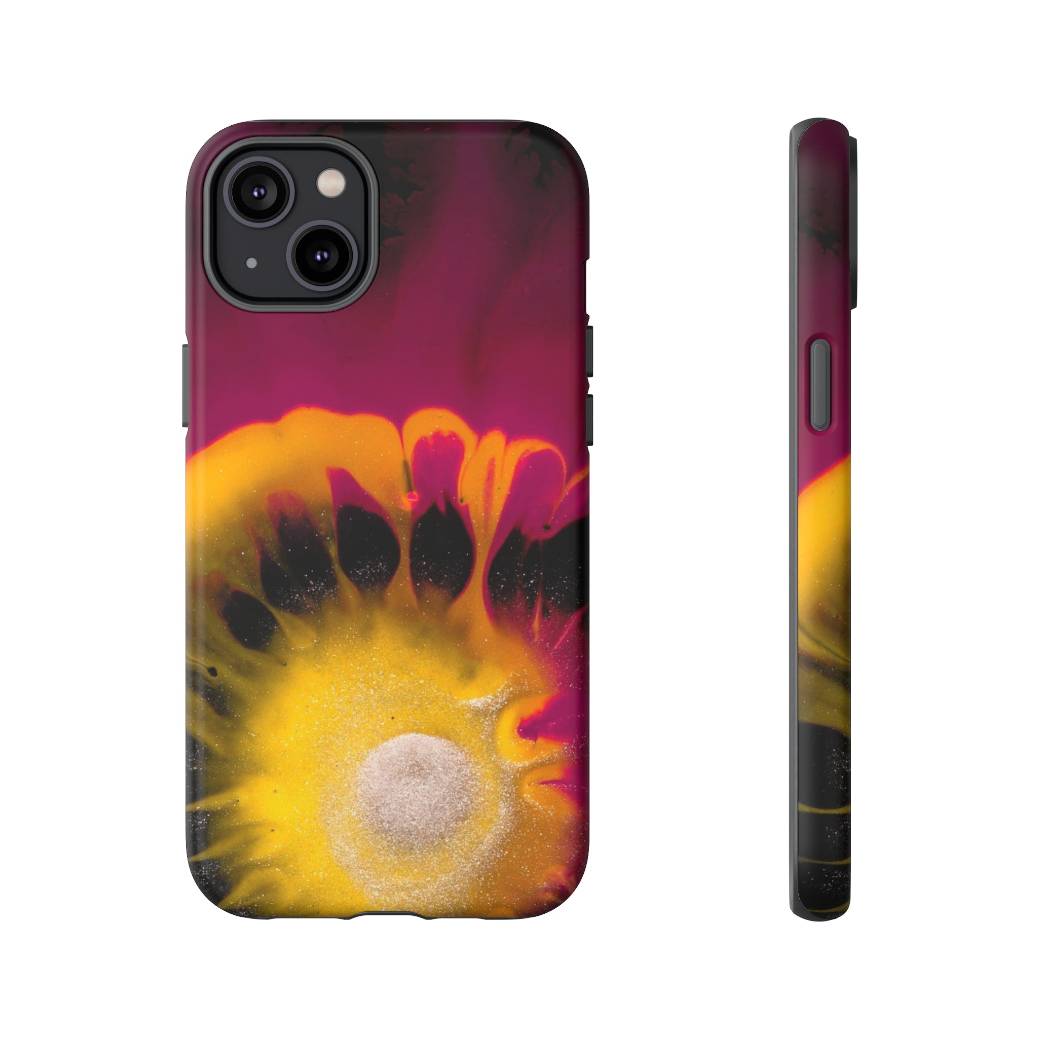 Deep Purple Ink Art iPhone Case (Protective) iPhone 14 Plus Matte Phone Case